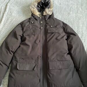 BooHoo Man Faux Fur Hooded Arctic Parka